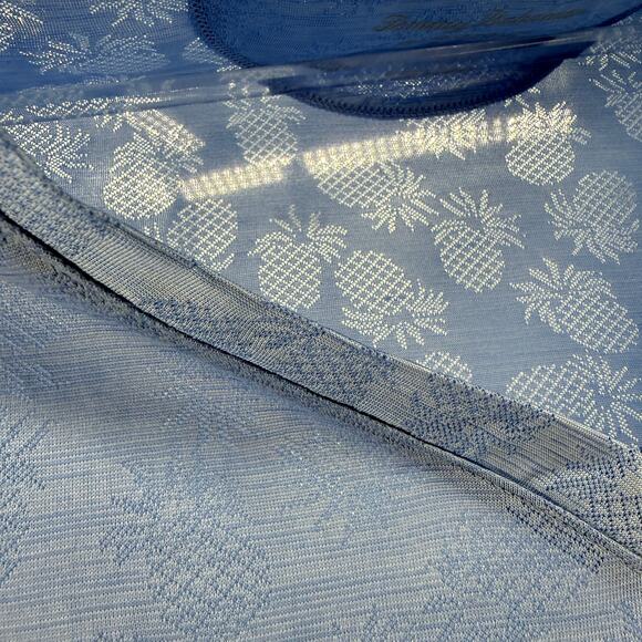 TOMMY BAHAMA Womens Island Zone V-Neck T- Shirt Size S Blue Pineapple Summer - Picture 4 of 7